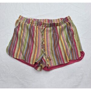 Derek Heart Multi-colored Woven Knit Shorts Size XL